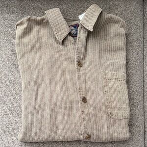 Bugle Boy tan Plaid Cotton Shirt